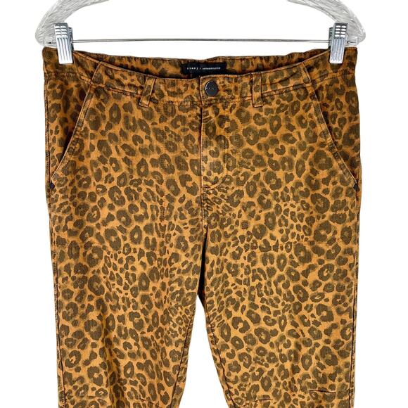 Sanctuary x Anthropologie Leopard Print Corduroy Jogger Pants Small - Picture 5 of 12